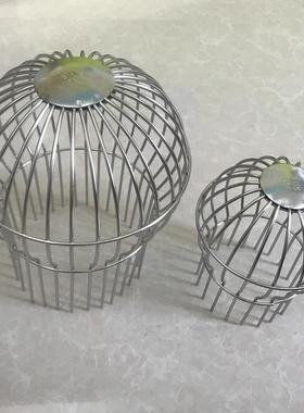 网球形管帽DN50/75/110/160管道下水过滤网口屋顶雨水罩防堵200斗