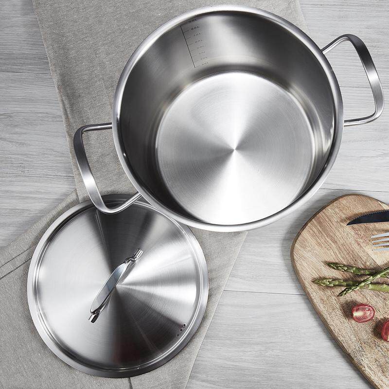 BFW家用大汤锅汤煲汤加厚不锈钢22/24/26/28CM米桶桶加深304米缸