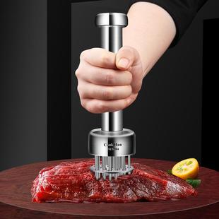 德式304不锈钢松肉针细牛排针插扣肉扎孔器嫩肉断筋神器牛扒工具