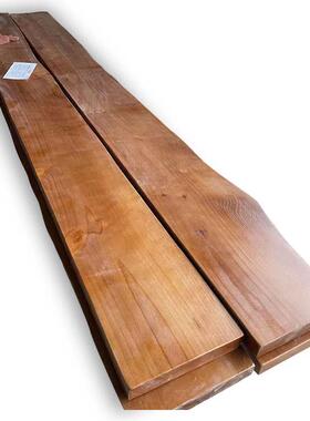 T9J5墙上置物架复古实木一字隔板层板壁挂原木不规则客厅层书架背