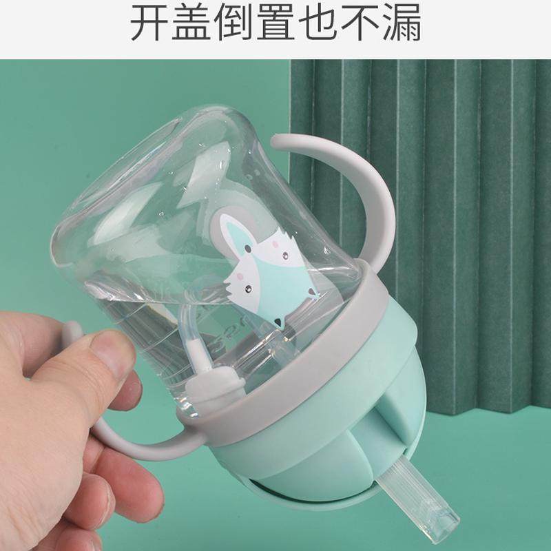 宝宝学饮杯婴儿重力吸管水杯幼儿园训练杯带手柄背带防呛儿童水,婴童用品,儿童水杯,淘宝优惠券,粉丝福利购,淘宝优惠卷