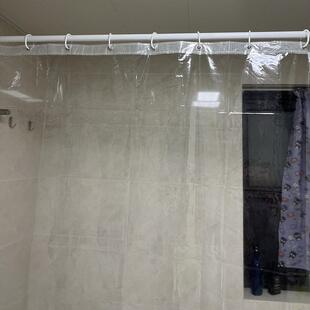 PVC透明浴帘防水帘挡水帘防霉卫生间洗澡帘遮风挡雨帘透光防尘帘