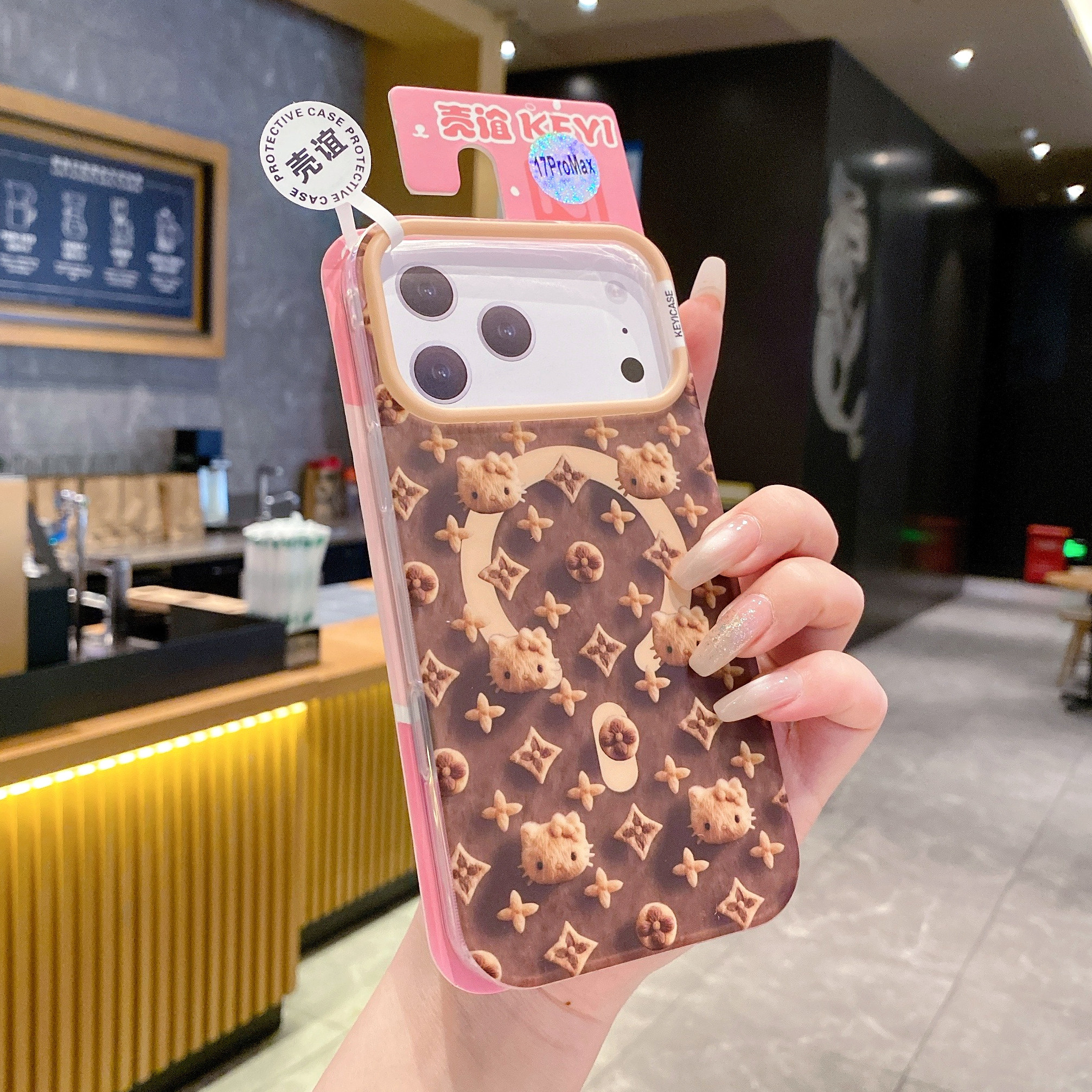 磁吸系列老花KT猫适用iPhone17promax手机壳16苹果15可爱新年14磁吸充电13硅胶软边硬背防摔个性高级感新年女,3C数码配件,手机保护套/壳,淘宝优惠券,粉丝福利购,淘宝优惠卷