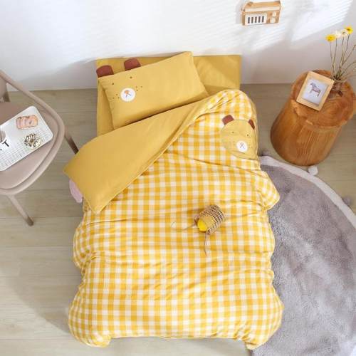 A类幼儿园被子三件套被套儿童六件套午睡被褥小宝宝入园床品棉花