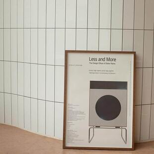 艺术微喷 Dieter Rams海报包豪斯装饰画 画北欧现代风格挂画 画客