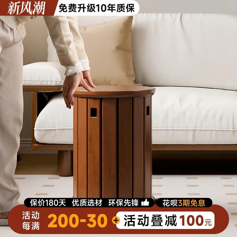 凳子可叠放实木凳家用圆凳客人备用凳餐厅餐桌凳板凳叠叠乐凳子