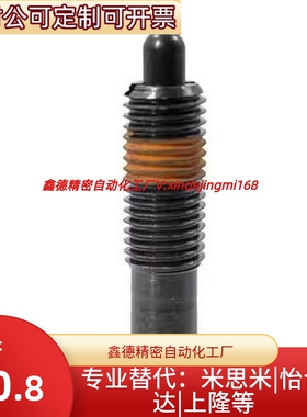 米思米弹簧柱塞 弹簧定位销 PJH M3M4M5M6M8M10M12顶丝缓冲器