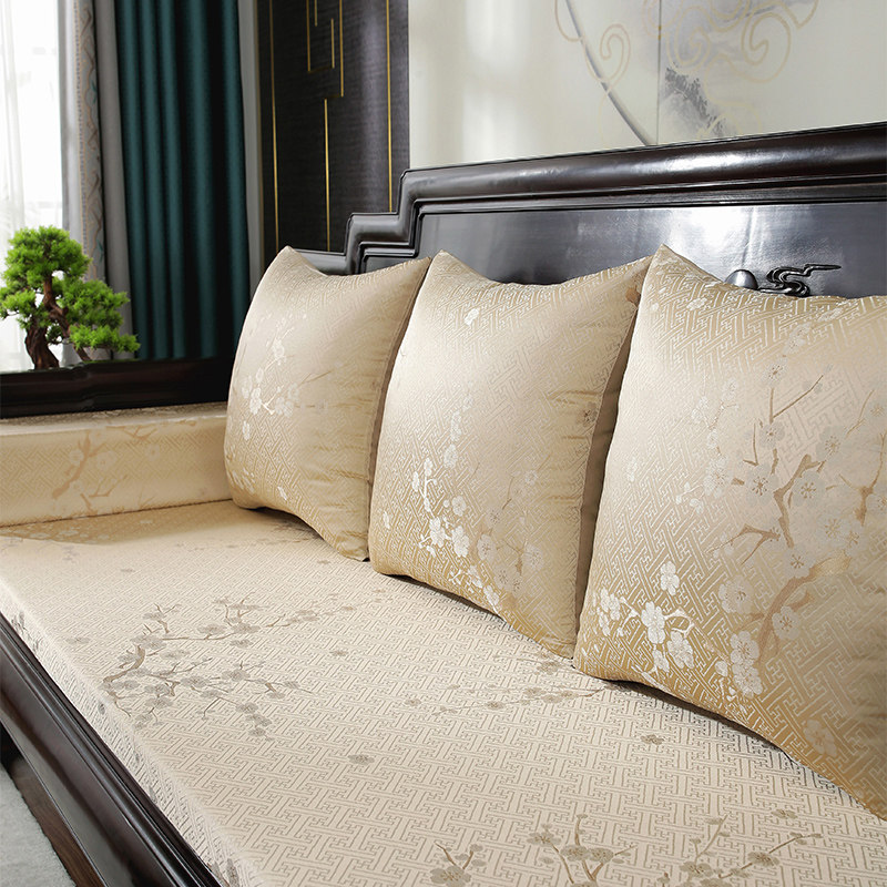 红木沙发坐垫罗汉床实木家俱防滑加厚高密度海绵垫子冬季定制做