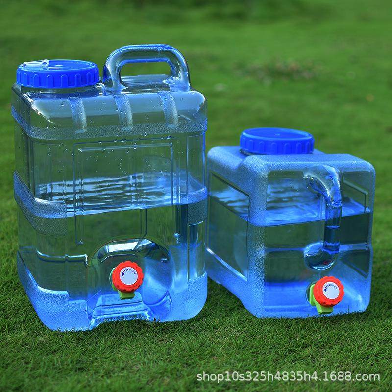 pc户外水桶家用储水用蓄水大容量塑料装存水矿泉纯净饮水箱带龙头