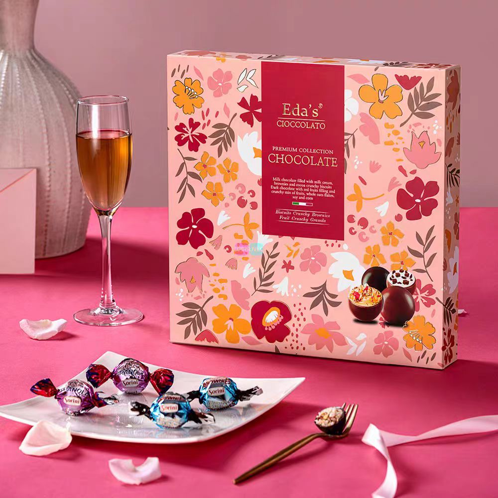 Eda's进口巧克力礼盒装高端精品多口味零食送情人圣诞节礼品礼物