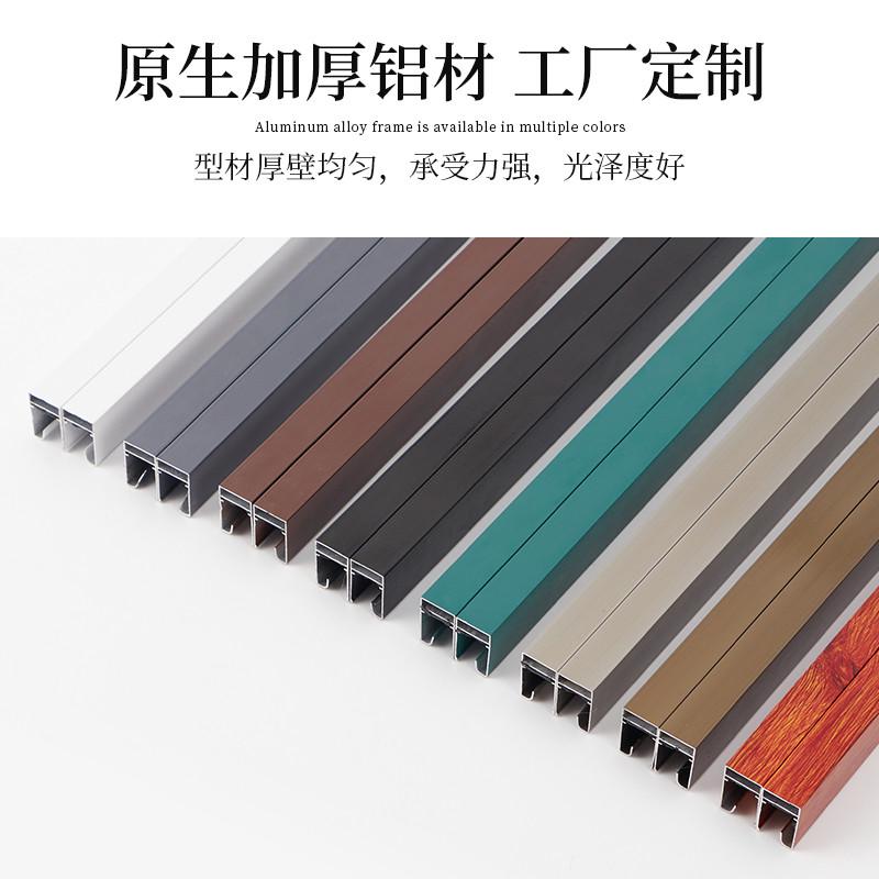 定制可拆卸隐形纱窗网自装卷筒式上下推拉伸缩出餐口防蚊回卷纱窗