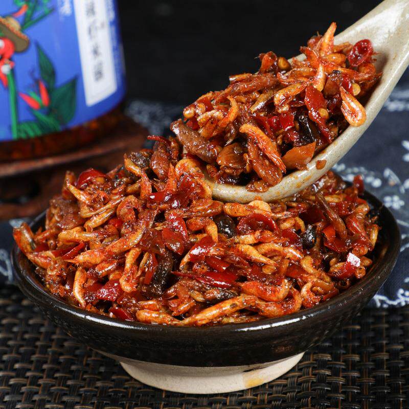 香辣虾米下饭酱辣椒酱超辣拌饭拌粥虾仁酱瓶装湖南下饭菜虾酱辣酱