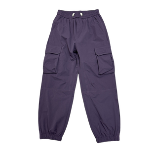 夏季薄款工装裤男款潮牌宽松休闲束脚九分裤青年痞帅卡其色运动裤