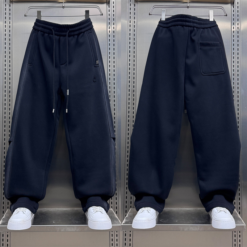 2025秋冬季加绒加厚休闲裤