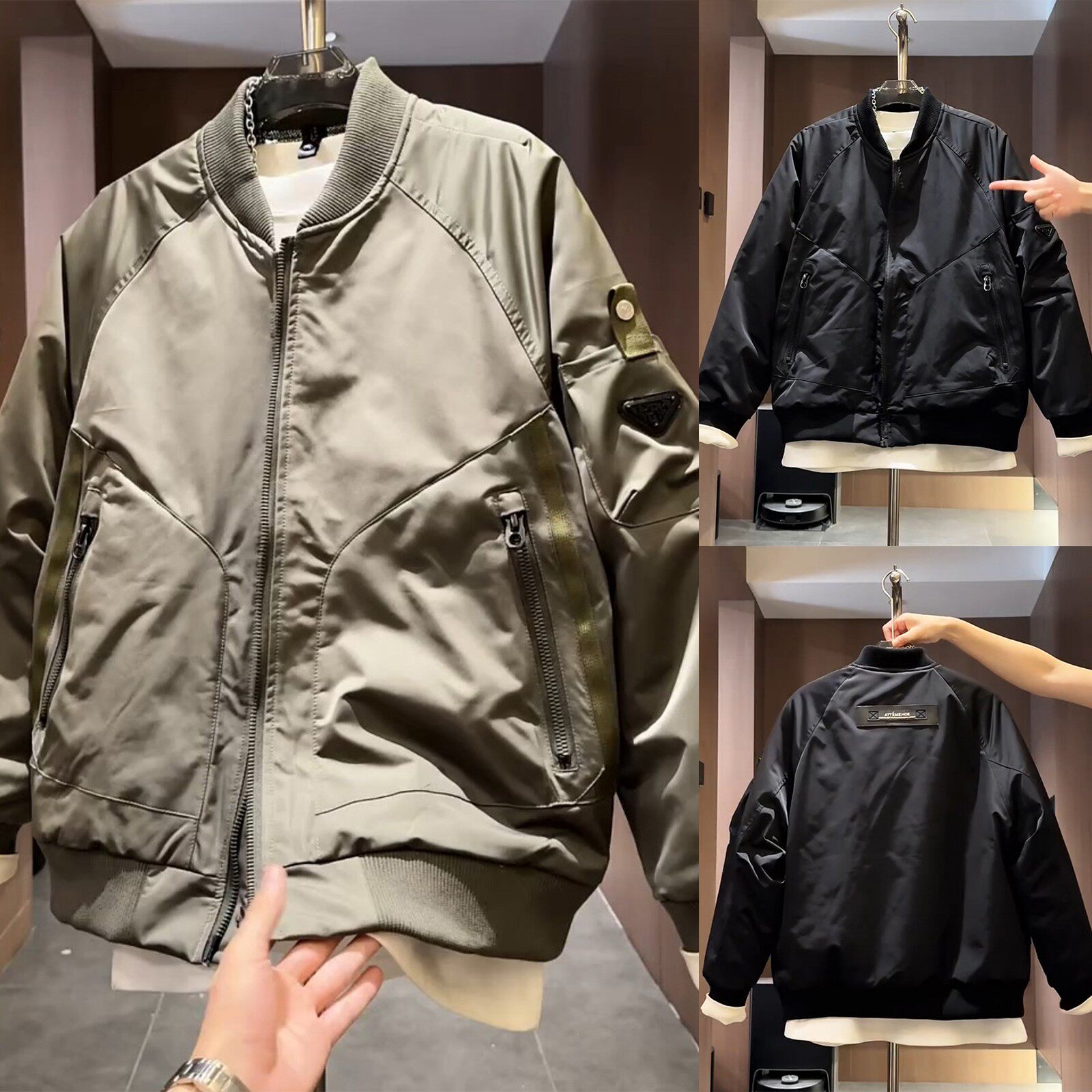 2025秋冬季美式工装棒球服二棉外套男潮牌拼接时韩版百搭保暖棉服