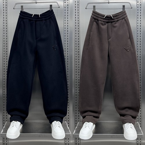 冬季新款加绒加绒直筒裤男款美式