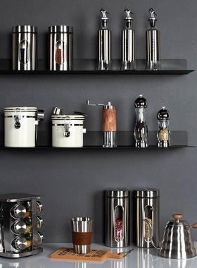 样板间厨房橱柜摆件不锈钢水壶杯油壶储物罐调味瓶套装售楼处软装