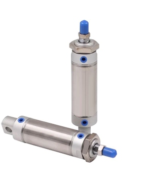 带缓冲迷你气缸MAC16/20/25/32X10X15X20*25X50-75X200SCA