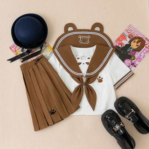 【处理价】棕色小熊正版水手服