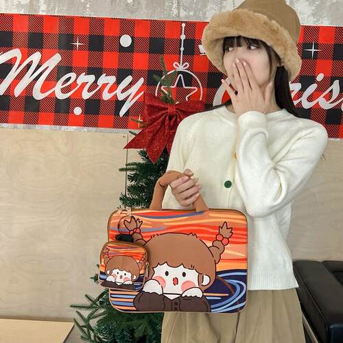 涂鸦可爱笔记本14寸电脑收纳包包