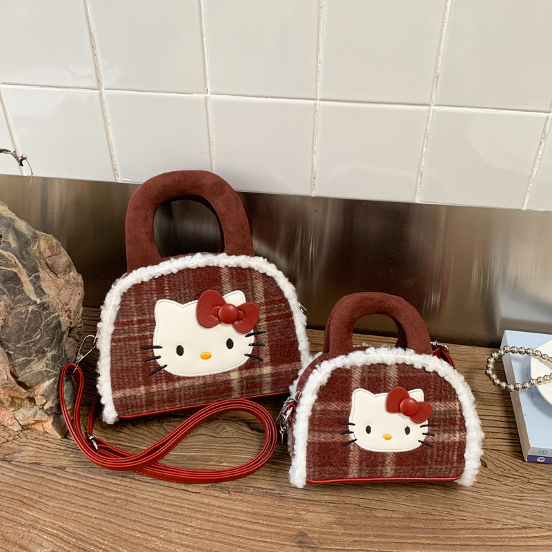可爱卡通HelloKitty手提包包女2026新款小众百搭单肩包通勤斜挎包