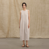 AIRIQI奥莱女装 无袖 背心裙都市度假慵懒显瘦背心连衣裙AZ42LQ352