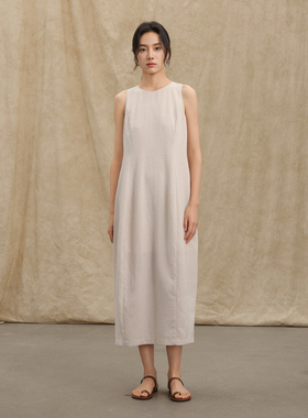 AIRIQI奥莱女装无袖背心裙都市度假慵懒显瘦背心连衣裙AZ42LQ352