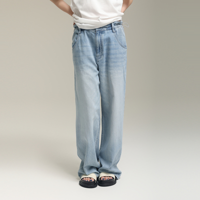 AIRIQI奥莱女装时尚牛仔H型长款牛仔裤AI42NC420