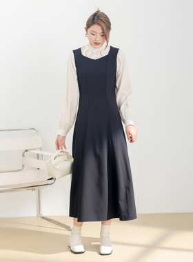 AIRIQI奥莱女装都市毛织背心连衣裙AH33LQ100