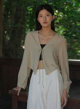 AIRIQI奥莱女装新中式外套气质显瘦高级感复古短上衣AH42WT725