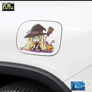 动漫q版瑞吉尔天使动漫卡通个性车贴电动汽车贴纸装饰贴