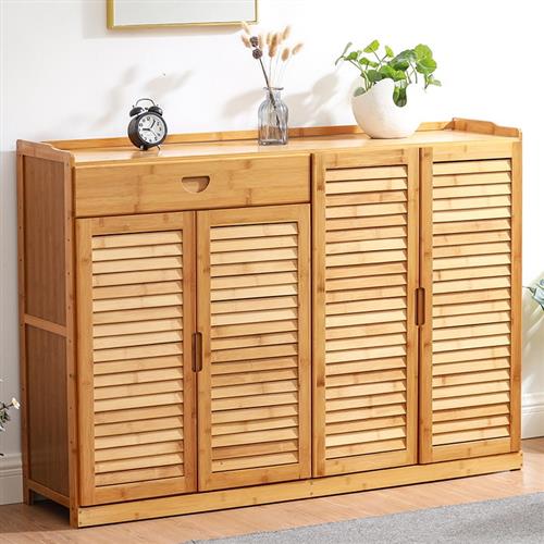 鞋柜家用门口多层鞋大容量实木架子多功能门厅柜小型进门