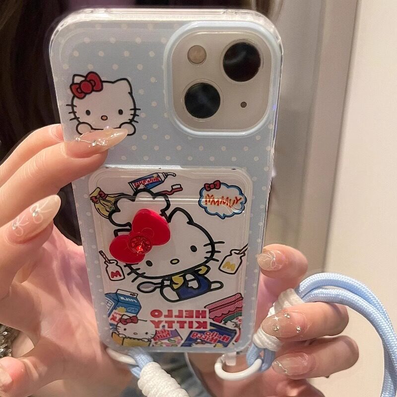 厨师kitty适用三星s25ultra手机壳s24fe卡包s23+带手链a06新款a13女a15可爱a24软a36韩a52s防摔a55保护套a54