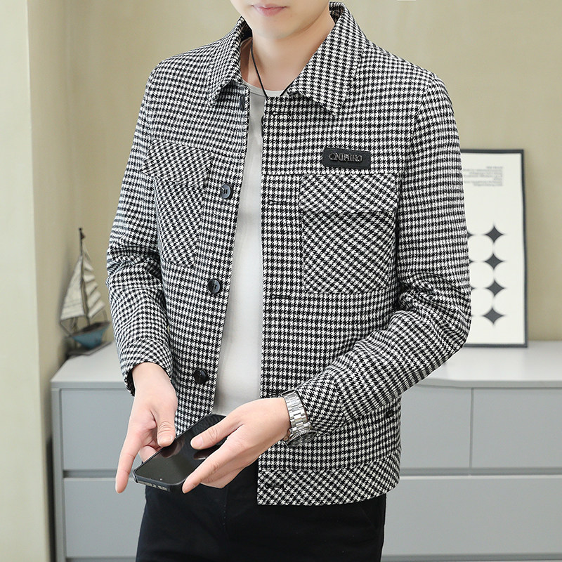 2024春秋季新款夹克时尚休闲男士百搭外套青年款夹克衫2501-P100，男装夹克，星座613B