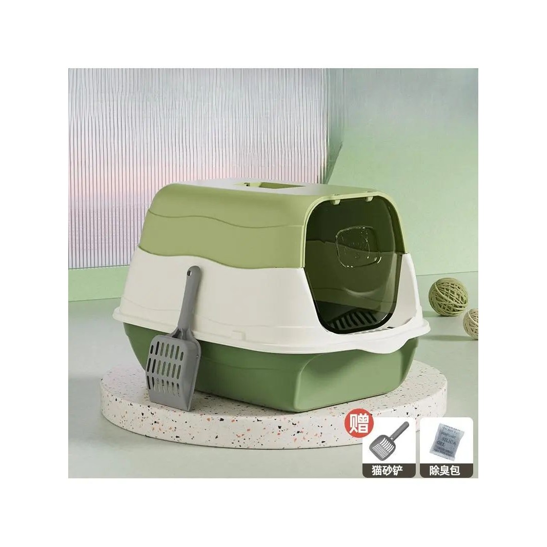 猫砂盆自动清理超大号消毒防臭全封闭式猫厕所猫砂盆特大号防外溅
