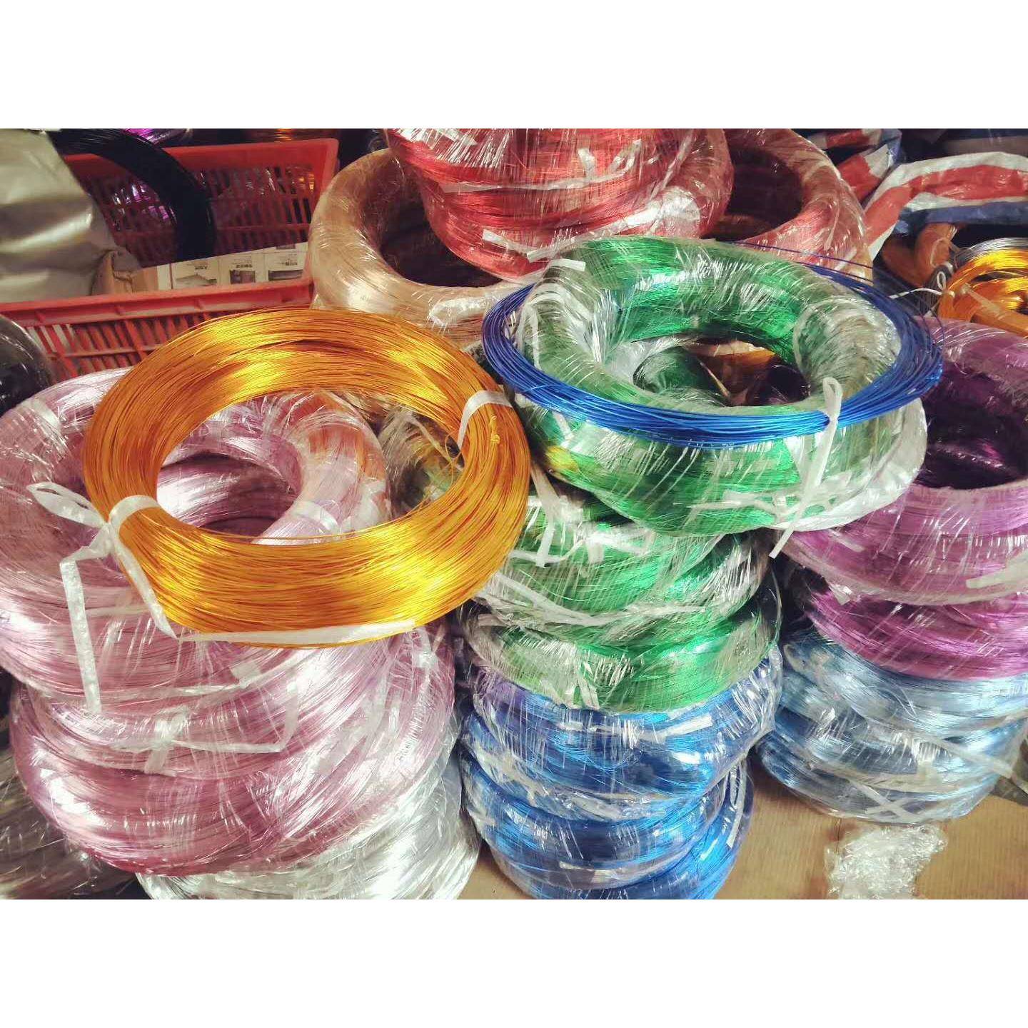 现货彩色铝线diy工艺铝线彩色1mm1.5mm2mm2.5mm34mm