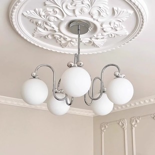 法式 客厅吊灯奶油魔豆灯中古包豪斯北欧创意米奇蝴蝶结餐厅卧室灯