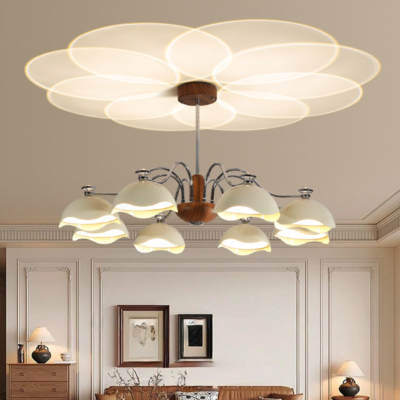 灯提督中古客厅吊灯2025新款蛋壳法式奶油风氛围感全光谱护眼灯具,家装灯饰光源,卧室/书房吊灯,淘宝优惠券,粉丝福利购,淘宝优惠卷