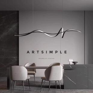 灯提督全铜意式极简餐厅吊灯现代简约轻奢餐桌吧台饭厅灯创意灯具