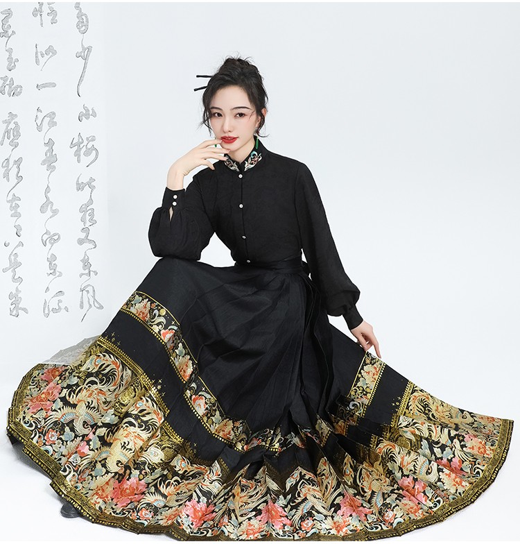 凤凰仿妆花无衣饮羽汉服