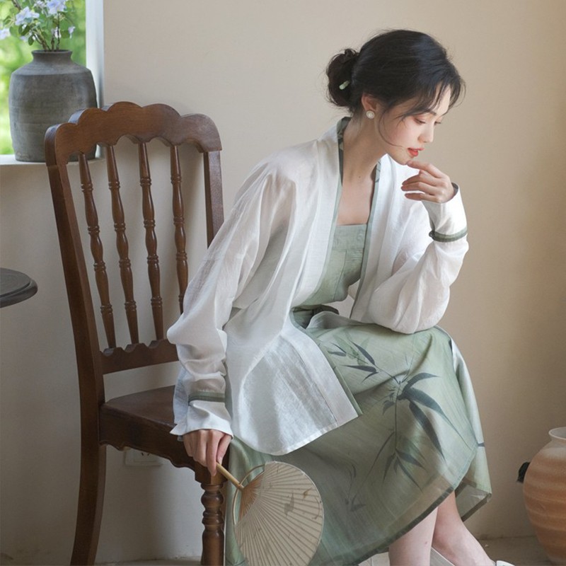 【枕竹眠】原创国风新中式改良半身裙显瘦通勤日常