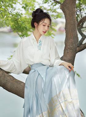【满庭芳】织金纱马面裙汉服