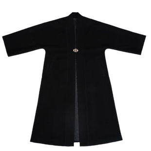 无衣饮羽双色国风毛呢外套拜年服新中式汉服马面裙搭配2025新款
