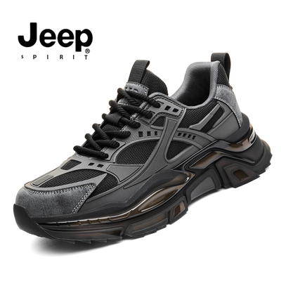 jeep吉普老爹鞋男网面透气休闲鞋