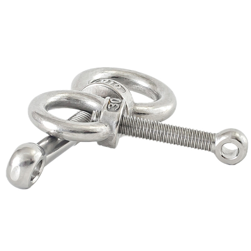 。304不锈钢活节螺栓+吊环螺母套装活节螺丝吊母GB798M5M6M8M10M1