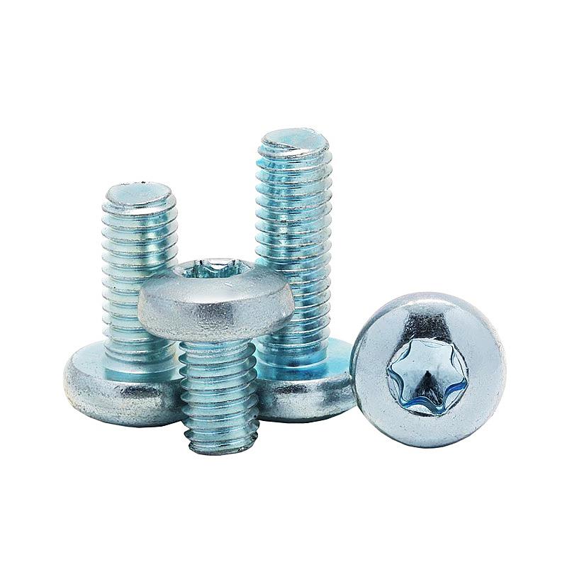 8.8级镀锌盘头内梅花螺丝钉盘头机螺钉防盗螺栓M3M4M5M6M8