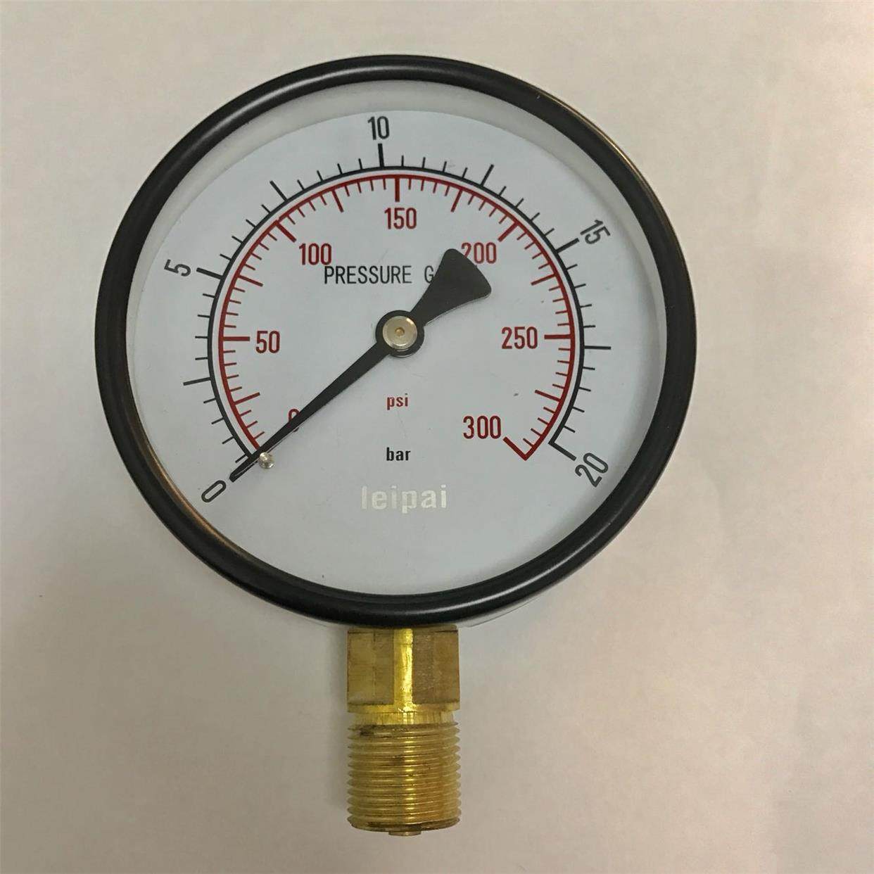 300psi 压力表 20bar20bar=300psi=2mpa 直径100mm m20x1.5