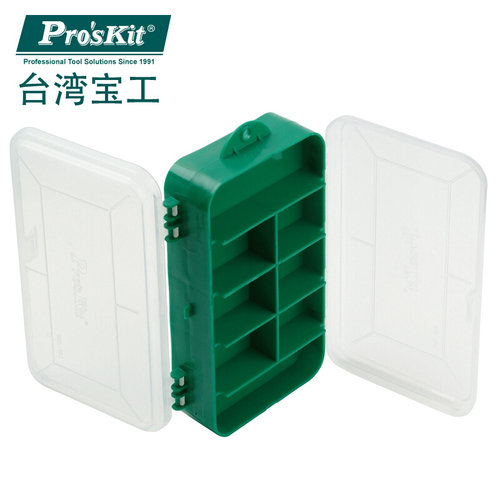 。台湾宝工Pro'skit 103-132C 13格双开耐摔零件盒(165x95x45