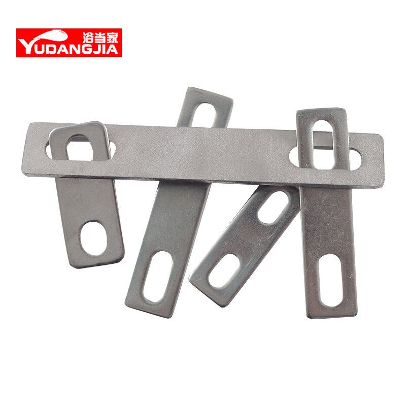 。304不锈钢U型卡挡板 管卡挡片 方形垫片 管夹 U型螺丝螺栓挡板