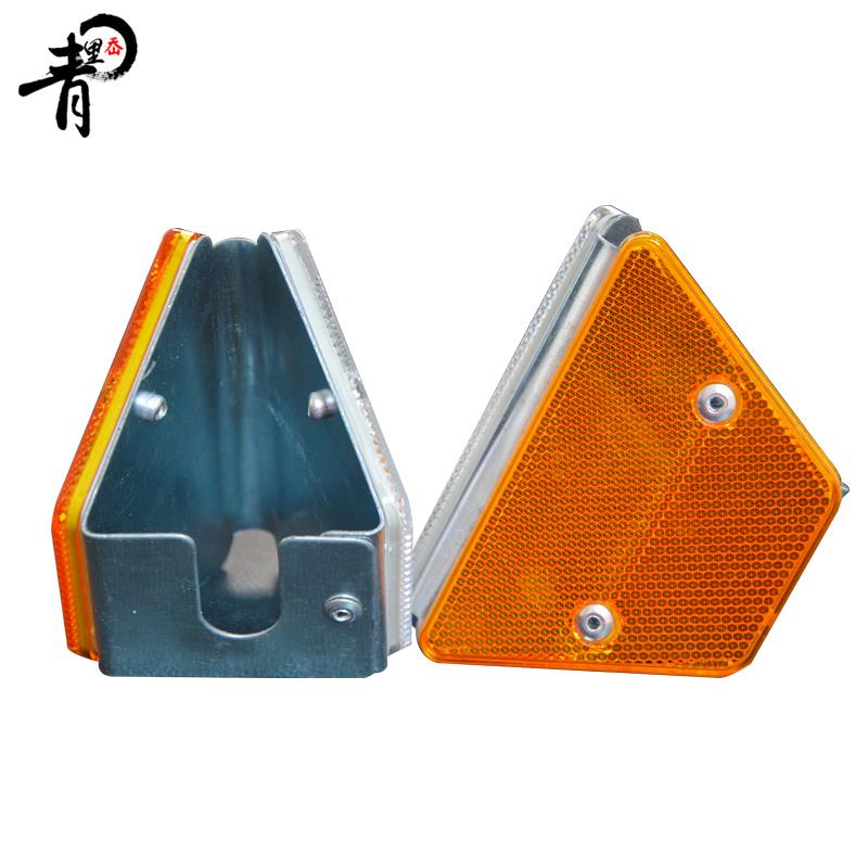 镀锌支架金属梯形轮廓标公路护栏反光标单双面轮廓标附着式轮廓标